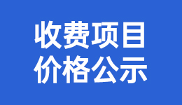 收费项目价格公示