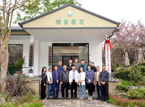 民建成都市乡村振兴委（崇州）基地在“稻田樱花”正式挂牌 农文旅融合助力乡村振兴再添新平台